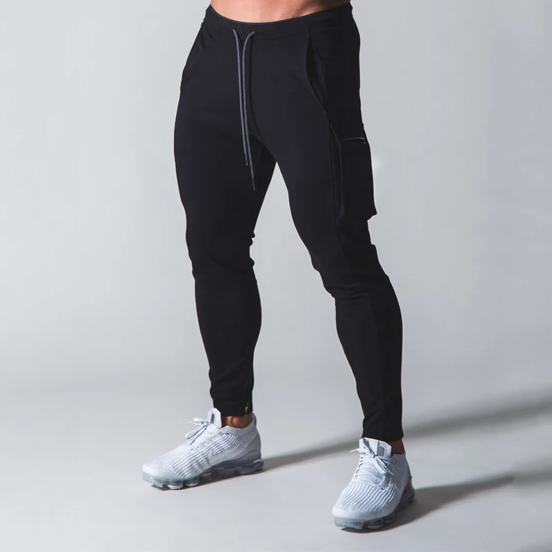 

Pantalones Cargo de algodón con múltiples bolsillos para hombre, Pantalón deportivo de entrenamiento para correr al aire libre,