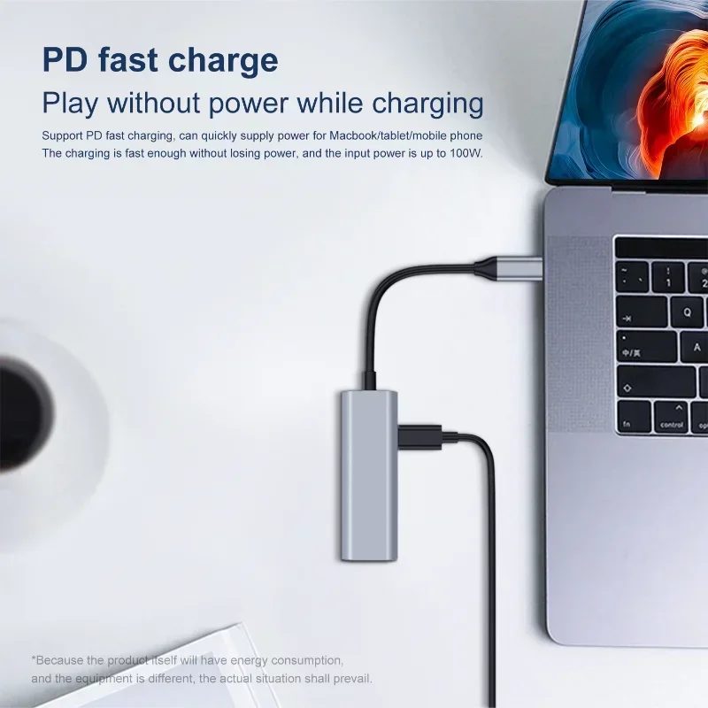 USB-концентратор 4K HD-адаптер TYPE-C к HD 3-в-1 USB-C HD-концентратор для ноутбука MaBook Pro Ar M2 M1