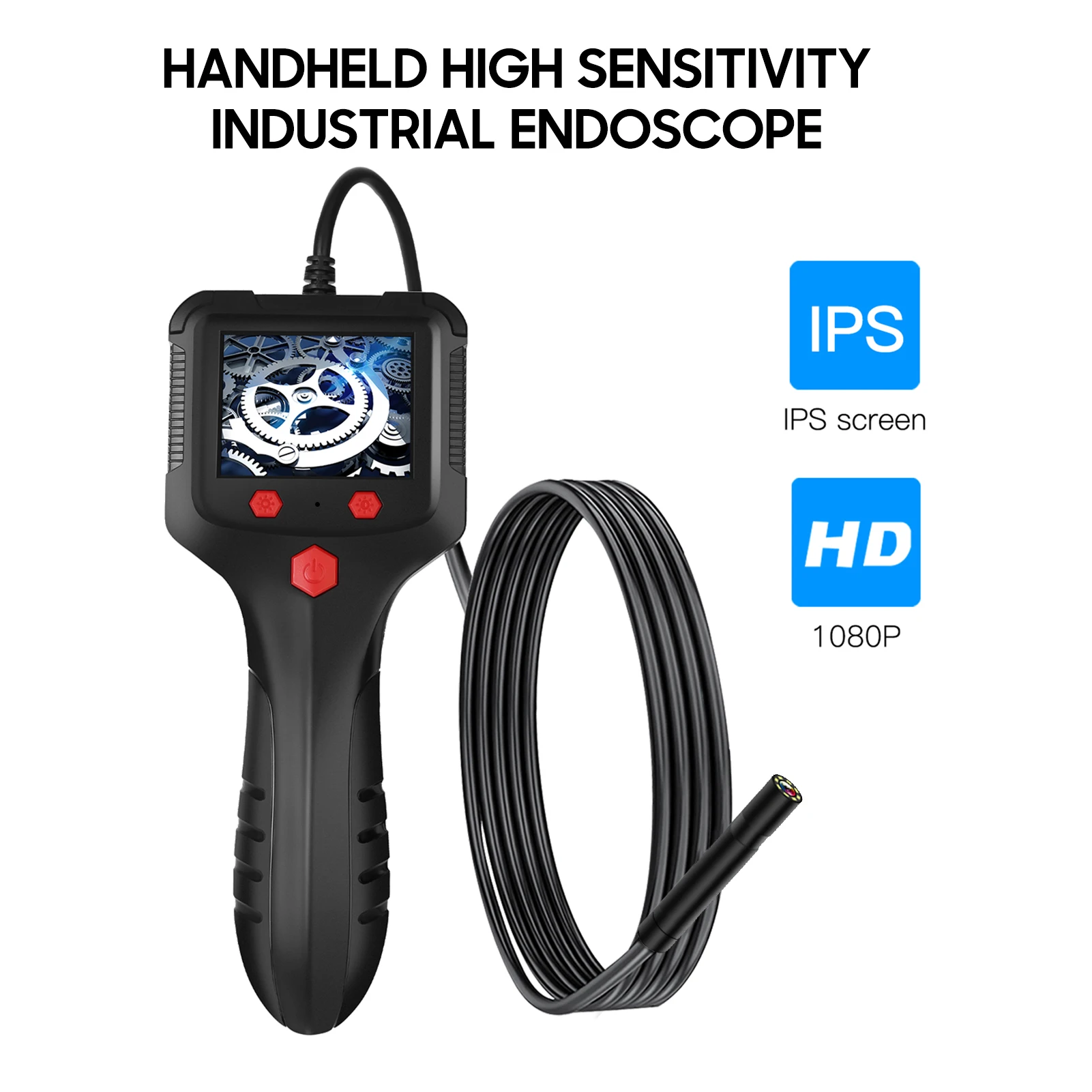 

P100 Industrial Endoscope 5.5mm 1080P Digital Borescope IP67 Waterproof Snake Scope Camera Handheld Inspection Camera