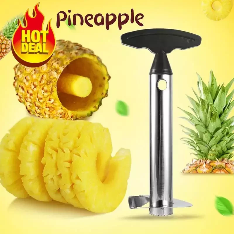 

2023NEW 201 Stainless Steel Pineapple Slicer Peeler Fruit Corer Slicer Kitchen Easy Tool Pineapple Spiral Cutter New Utensil Acc