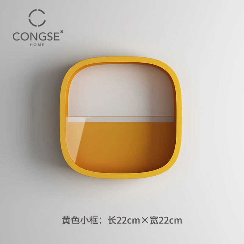 Настенная полка для кашпо в нордическом стиле с геометрическим рисунком