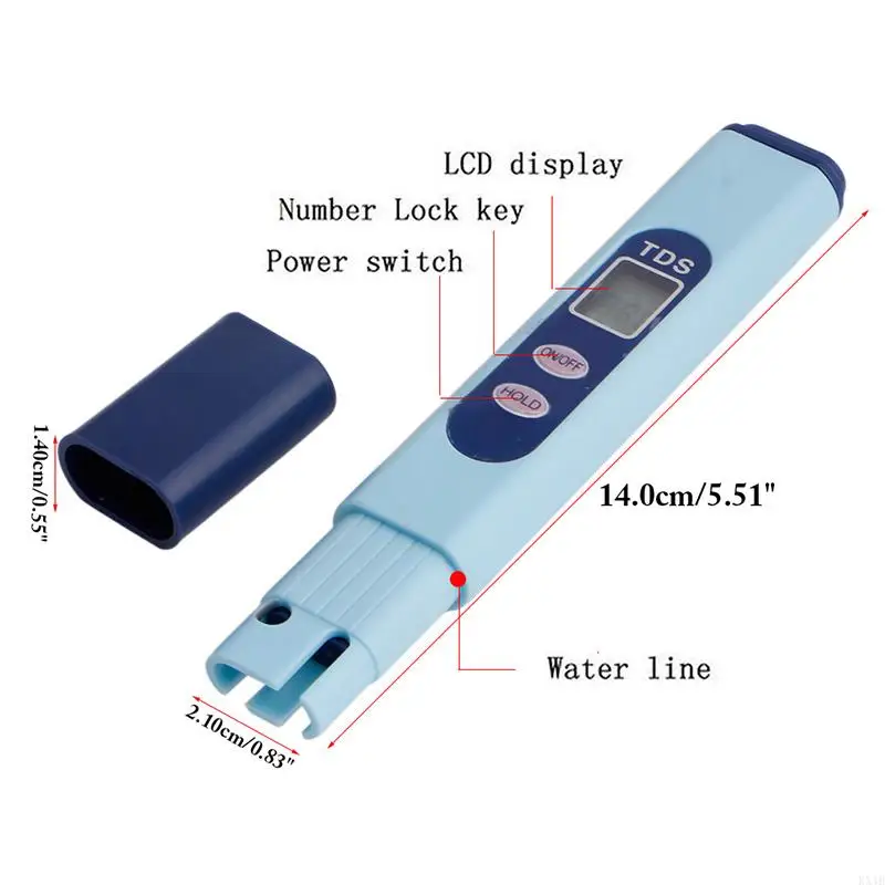 KX4B ЖК -дисплей TDS Digital Water Tester/метр для мониторинга чистоты бассейна воды