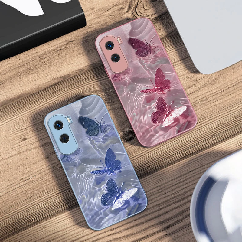 Lucky Butterfly White для Honor 200 90 8X 9X Pro Lite P50 P40 Nova 10 11i P60 Magic4 6 Mate 20 50 Чехол телефона из