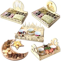 wooden ornaments eid al fitr ramadan festival eid al adha table decorations dessert tray crafts wholesale