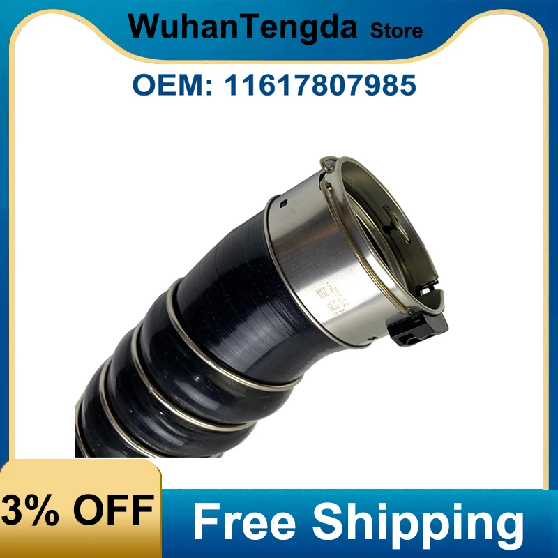 

11617807985 Charge Air Line Intake Duct Hose for BMW X5 E70 LCI X6 E71 Radiator Insulation Hose Camps Turbo Intercooler Hose