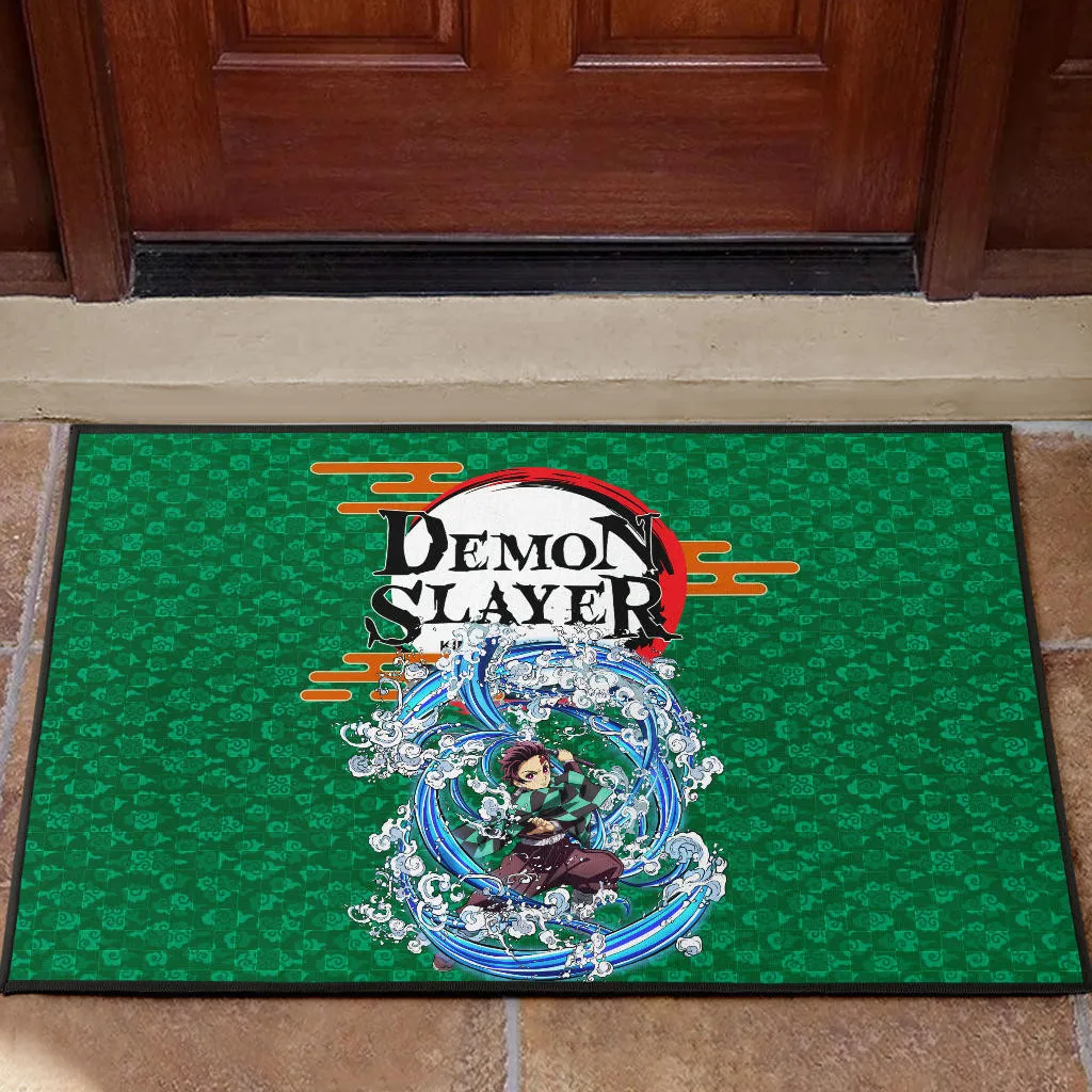 

Demon Slayer Anime Doormat Funny Porch Rug Mats Floor Carpet 3D Indoor Outdoor Doormat Non-slip -2