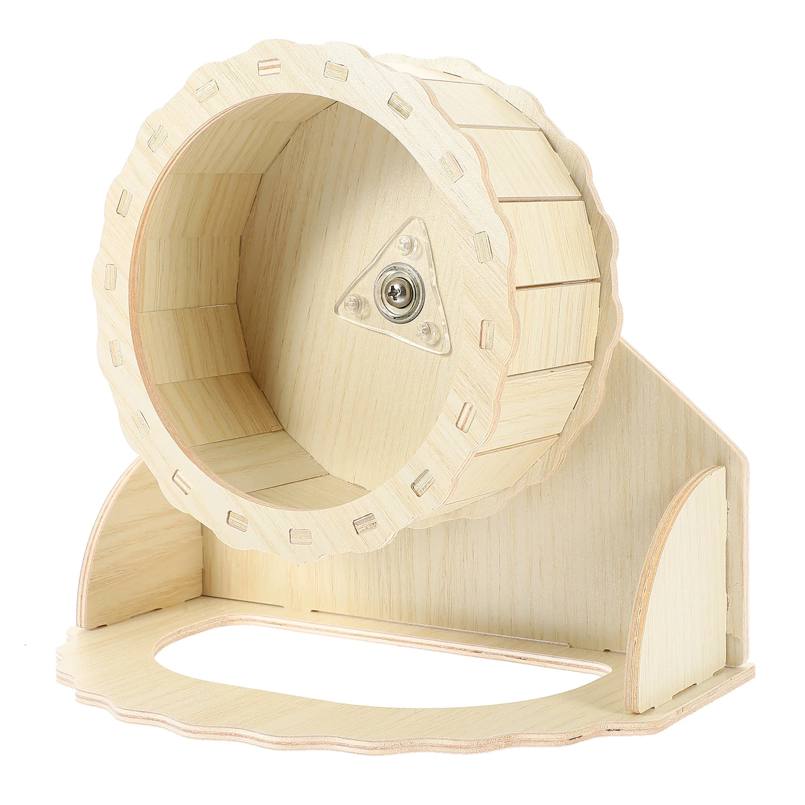 

Hamster Running Wheel Toy Exercise Guinea Solid Wood Wooden Rat Plaything Pet