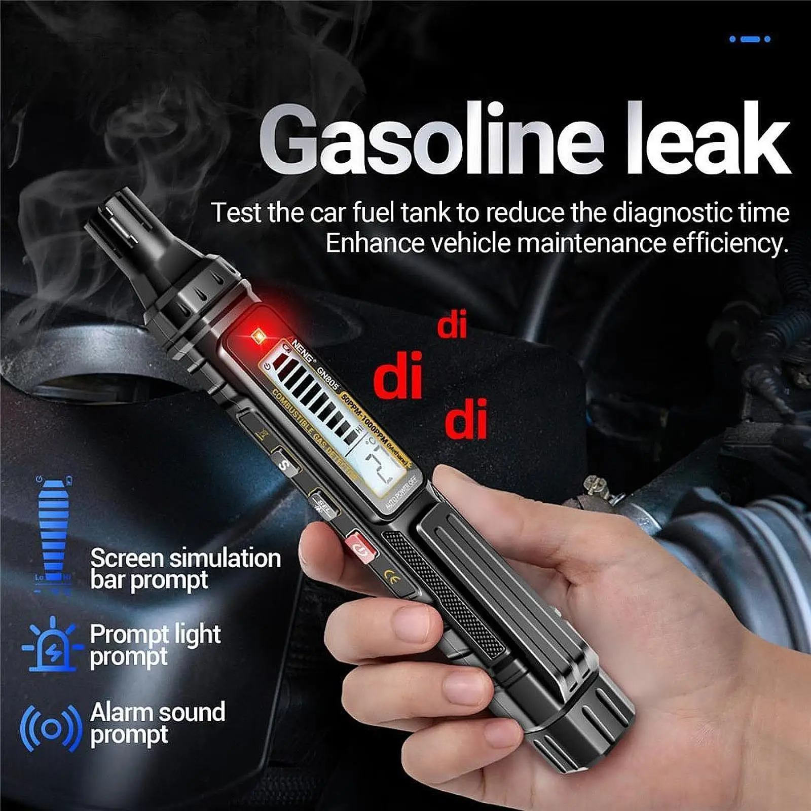 Gas Detection Pen Adjustable Sensitivity Leak Detector for Home RV