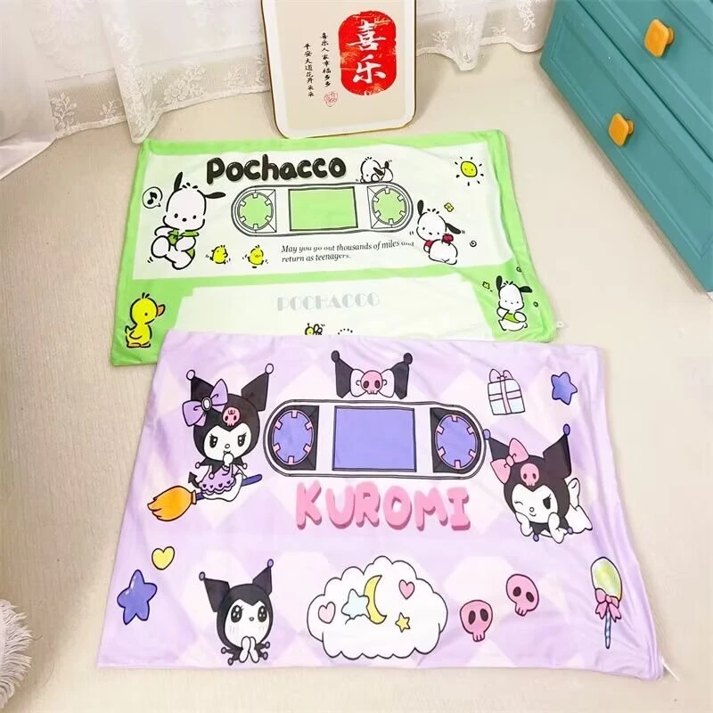 Японское аниме Hello Kitty Kuromi плюшевая наволочка Милая Sanrio My Melody Hangyodon постельное