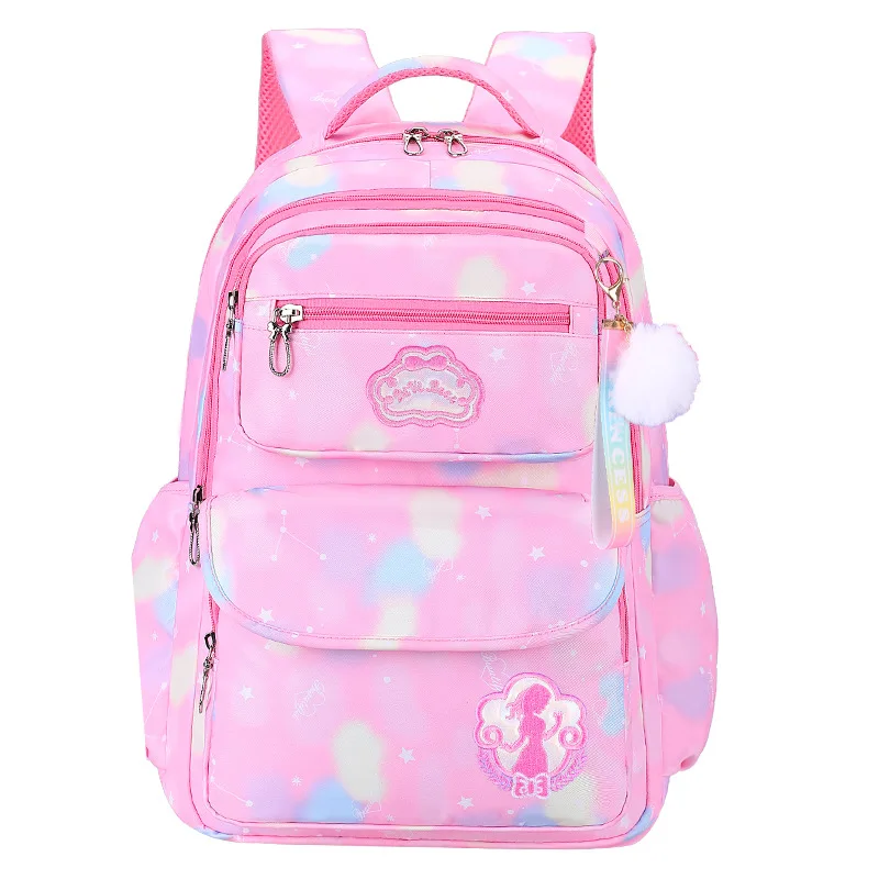 New Star Fantasy Children's Schoolbag Shoulder Bag for Primary School Girls with Reduced Load and Waterproof Spine Protection