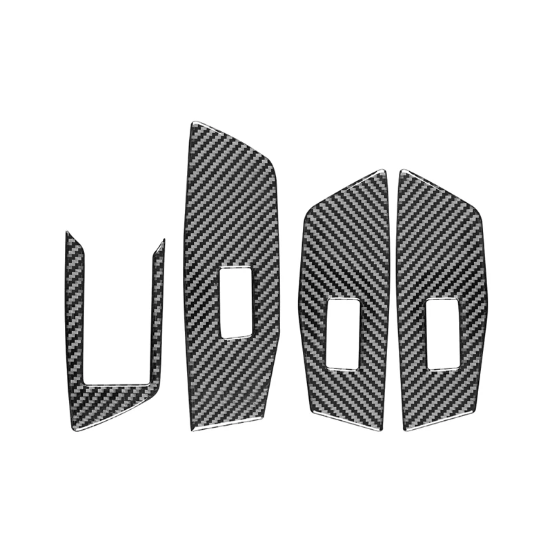 

Carbon Fiber Door Window Lift Panel Button Frame Trim Sticker For - A3L 2021 2022 LHD Accessories