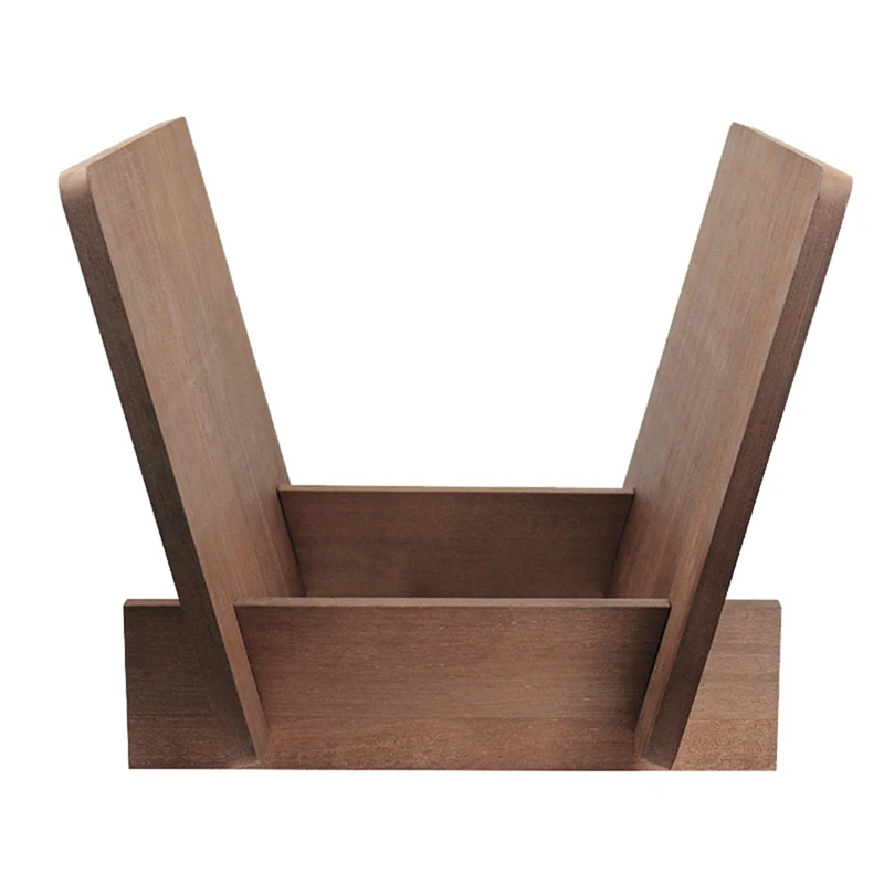 Держатель для виниловых записей подставка из твердой древесины Настольная