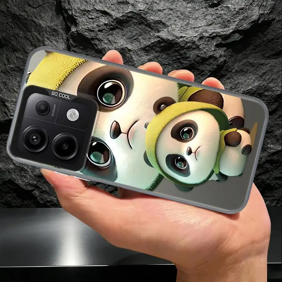 Фото Чехол для Xiaomi Poco C51 C50 F3 GT X3 NFC X3 Pro F4 X5, задняя крышка для телефона с рисунком панды №5