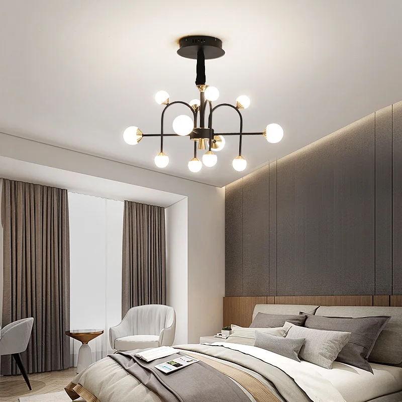 Новая волшебная люстра в форме стеклянного шара современная простая