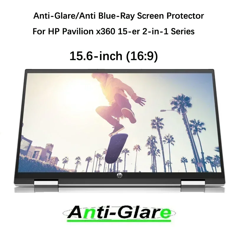 Фото 2 антибликовые защитные пленки для экрана HP Pavilion x360 Convertible 15-er1047nr 15-er1000/ENVY x360 15-bp105tx 2-в-1 ноутбука 15,6 дюйма №1