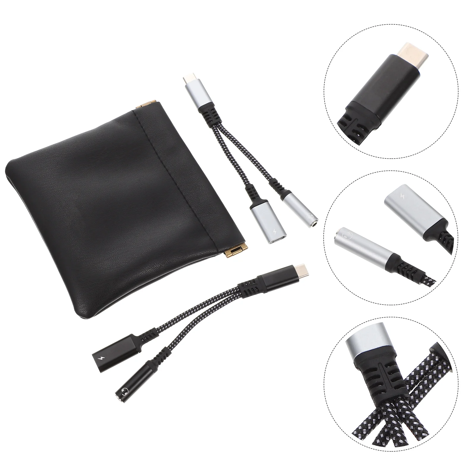 

USB C Headphone Jack Adapter and Charger 2-in-1 Type C to 3.5mm Jack Adapter Aux Audio Adapter