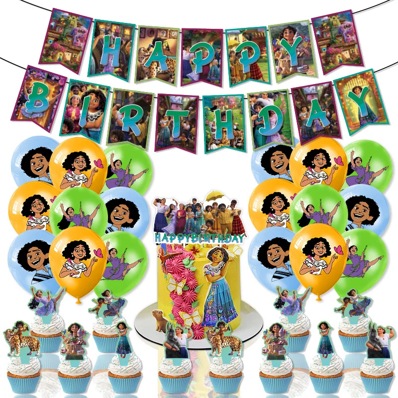

Encanto Mirabel Party Decoration Gathering Set Cartoon Anime Game Figures Family Festival Birthday Party Family Gift