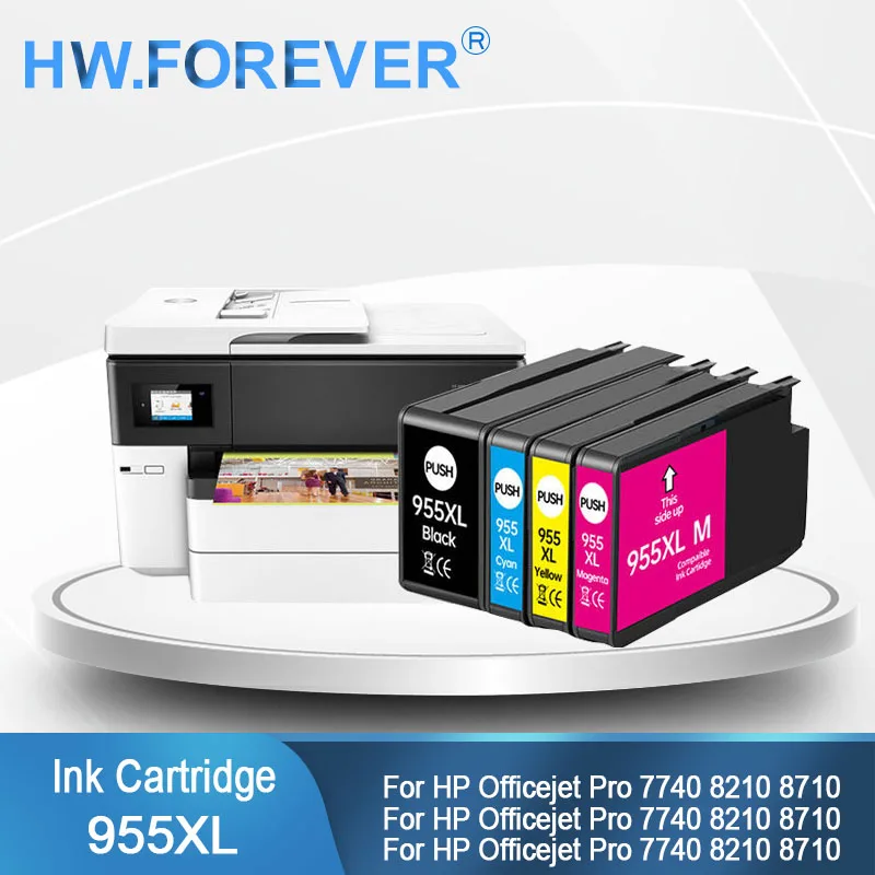 Фото Чернильный картридж 952XL 953XL 954XL 955XL 95U 955 952 для HP Officejet Pro 7720 8210 7730 7740 8720 8730 8740 8218 8710 8715 8718 №1