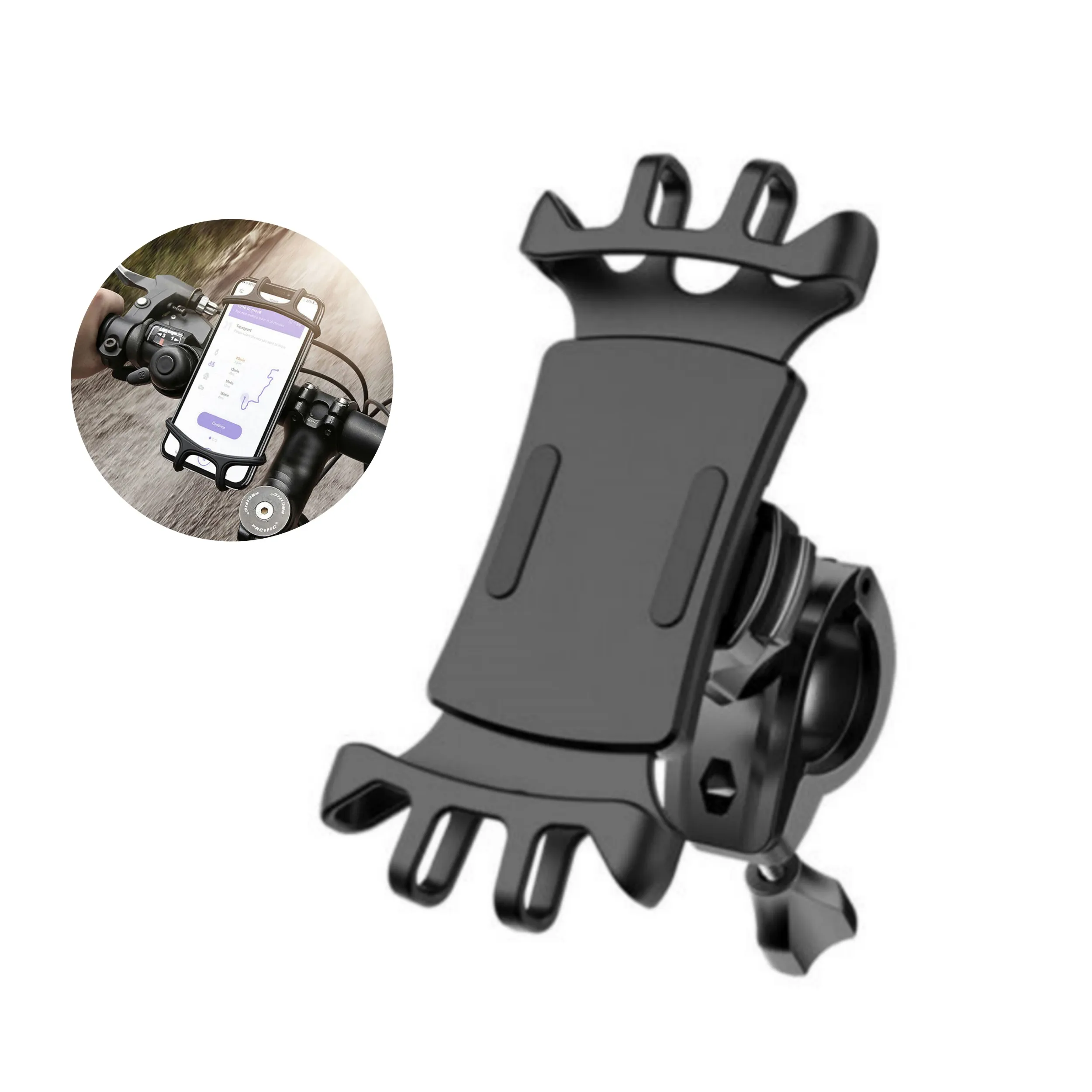 

Universal Motorcycle Bike Bicycle Handlebar Mount Holder for Cell Phone GPS Stand Mechanical Holder for IPhone 11 Pro Support