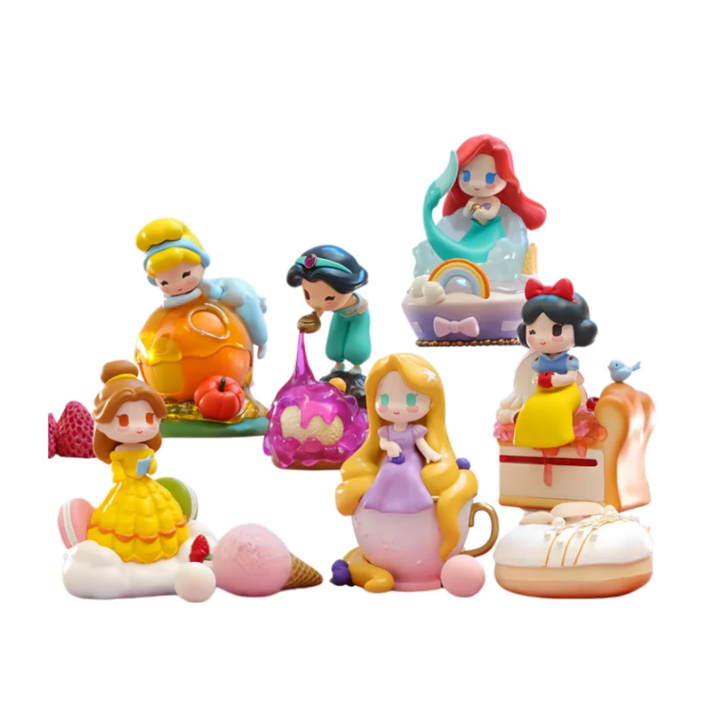 Фото Коллекционная фигурка 52toys Princess Series: Ариэль и Белль из серии «Десерт», подтвержденная в коробке, модная игрушка, настольное украшение для коллекционеров №5