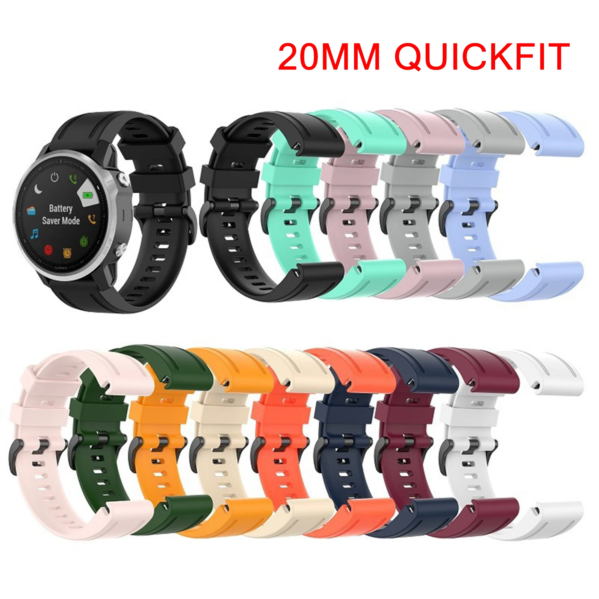 Фото QuickFit 26 мм 20 мм 22 мм ремешок для часов Garmin Fenix 7X 7 7S 6 6S 6X 5X 5 5S 3HR силиконовый ремешок быстросъемный легко подходит ремешок на запястье №4