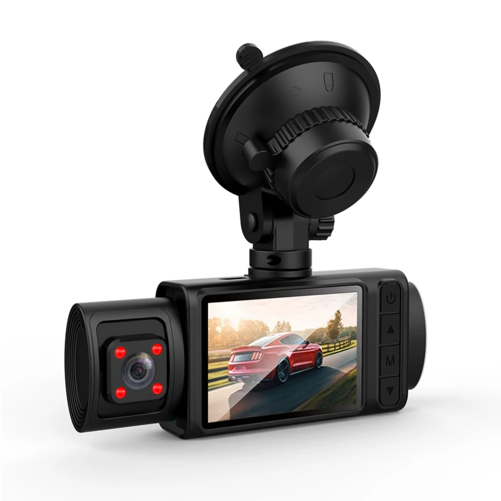 

Автомобильная Передняя и задняя камера HD видеорегистратор 2 дюйма с тройным объективом Автомобильный видеорегистратор для вождения автомобиля Универсальный видеорегистратор для путешествий