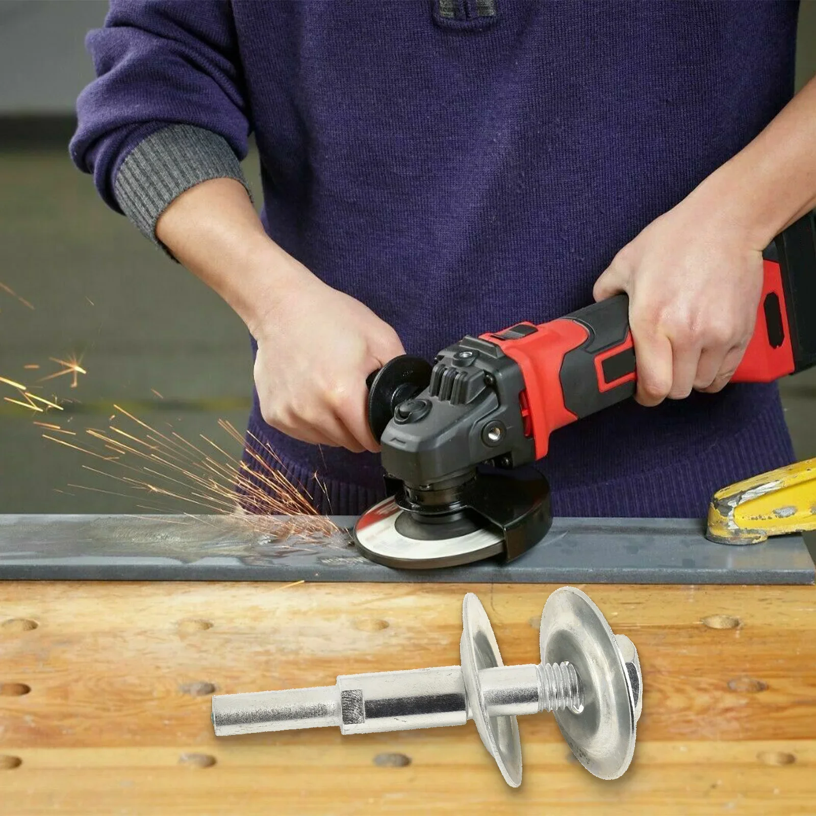 Промышленное полировальное колесо для работ по металлу 10 мм отверстие 75 мм/3