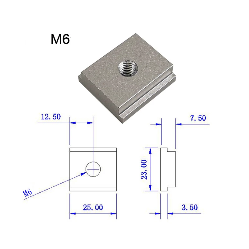 

M6 M8 Nut Threaded Rod T-slider Track Jig Fixture Saw Table Bandsaws Woodworking DIY Tools DIY Woodworking Tool Accessories