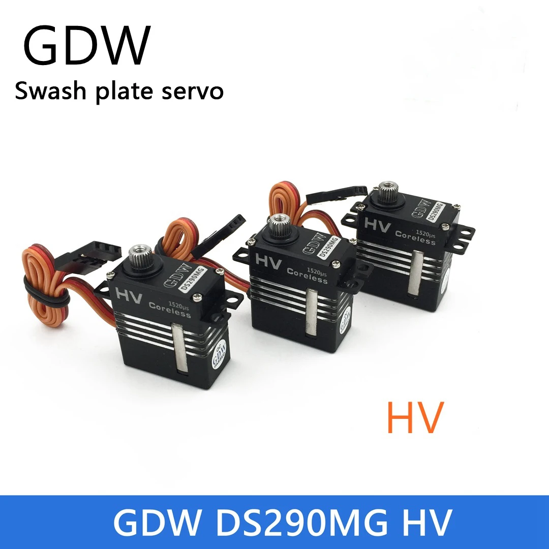 

GDW Digital Metal Servo DS290MG DS295MG 595MG Metal Steering Gear Steel Teeth X3 / Yato 470l / Fuli 380 KST215