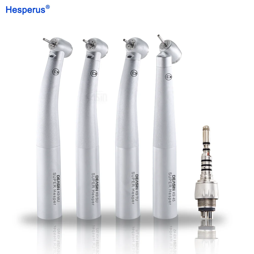 Den tal Torque mini 45-градусный Высокоскоростной оптоволоконный светодиодный турбинный