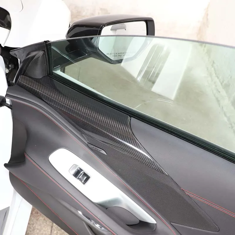 Настоящее углеродное волокно для Corvette C8 Stingray Z51 Z06 2020-2023 дверная стойка автомобиля
