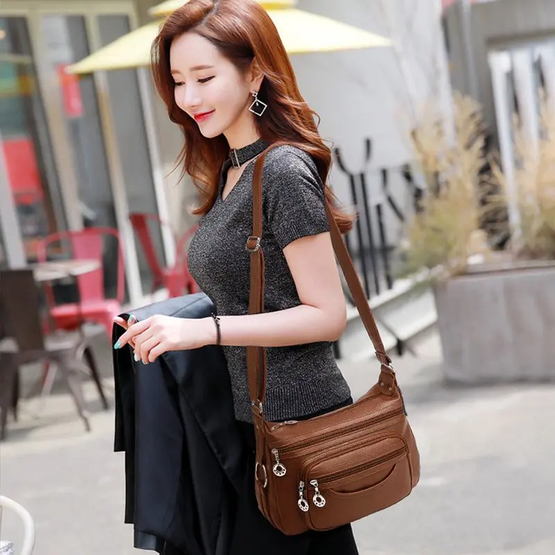 Women Large-capacity Crossbody Bags Lightweight Messenger Purses and Handbags