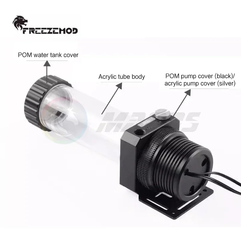 FREEZEMOD Резервуар водяного насоса D5 18 Вт встроенный фильтр POM с интеллектуальным