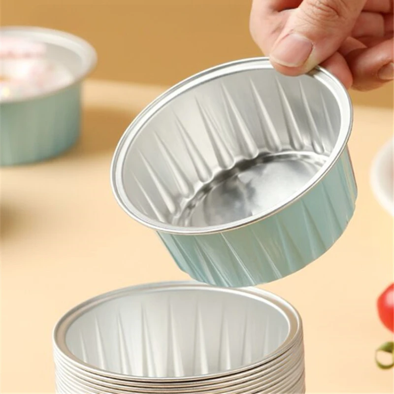 

Круглая форма Meiniang для снега, чашка для пудинга, одноразовая миска, упаковочная коробка для торта, бутон для торта, алюминиевая фольга, жестяная бумага, упаковочный пакет