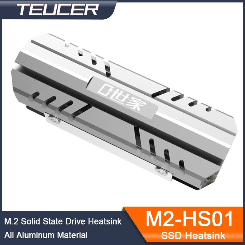 Teucer M.2 Nvme 2280 Ssd Dissipador de Calor Computador Unidade Estado Sólido Alumínio Colete Refrigeração