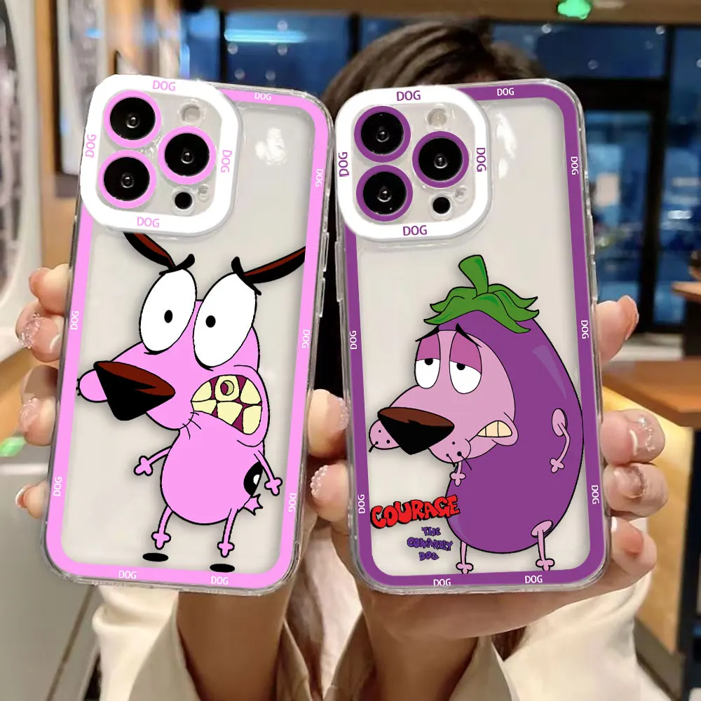 Фото Прозрачный чехол для телефона с рисунком C-Cowardly Dog для Xiaomi Redmi Note 15 14 13 12 11 11T 11S 10 9 10S 9S 8 Pro Max Plus, чехол из ТПУ №2