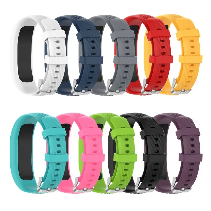 

E9LB Suitable for vivofit 4 Durable Sweatproof Bracelet Adjustable Watch Silicone Replacement Bands Smartwatch Strap