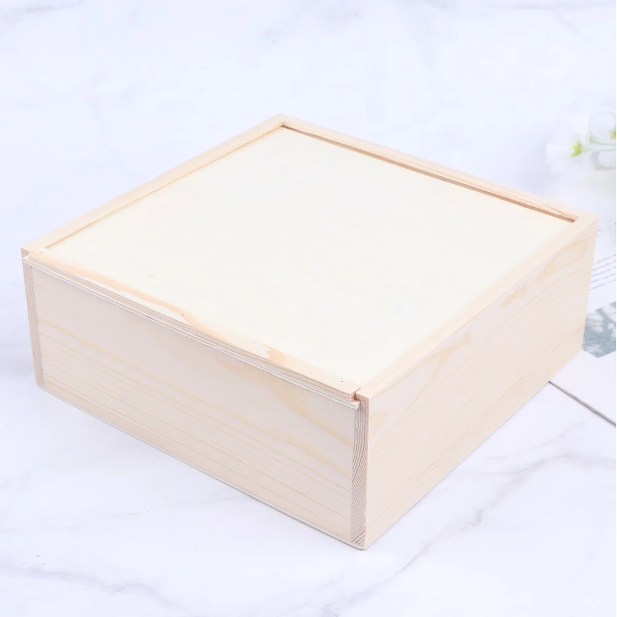 

Box Wooden Wood Case Gift Jewelry Unfinishedboxes Crafts Packaging Memorystorage Craft Square Lidcrates Keepsakes Keepsake Crate