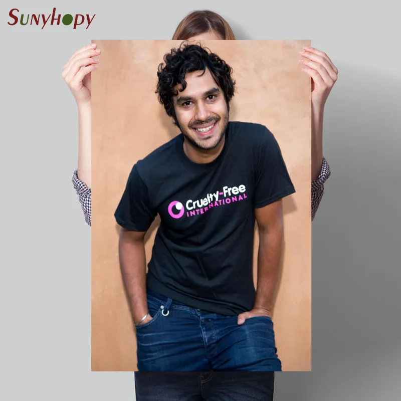 На заказ высокое качество Kunal Nayyar картина на стену холст постер ткань печать