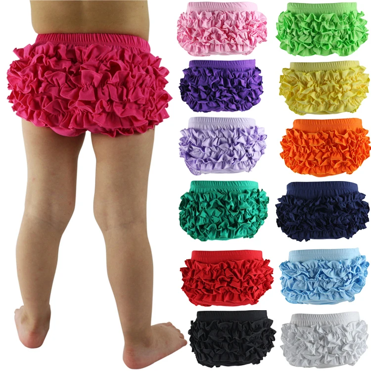 

Baby Cotton Bloomers 20 Colors Cute Tutu Design Infant Ruffle Shorts Toddler Diaper Covers Baby Bloomers