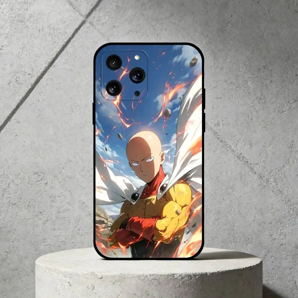 Фото Чехол для телефона O-One-Punch Man, силиконовый, черный, мягкий, для iPhone 17, 16, 15, 14, 13, 12, 11, SE, Plus, Pro Max №2
