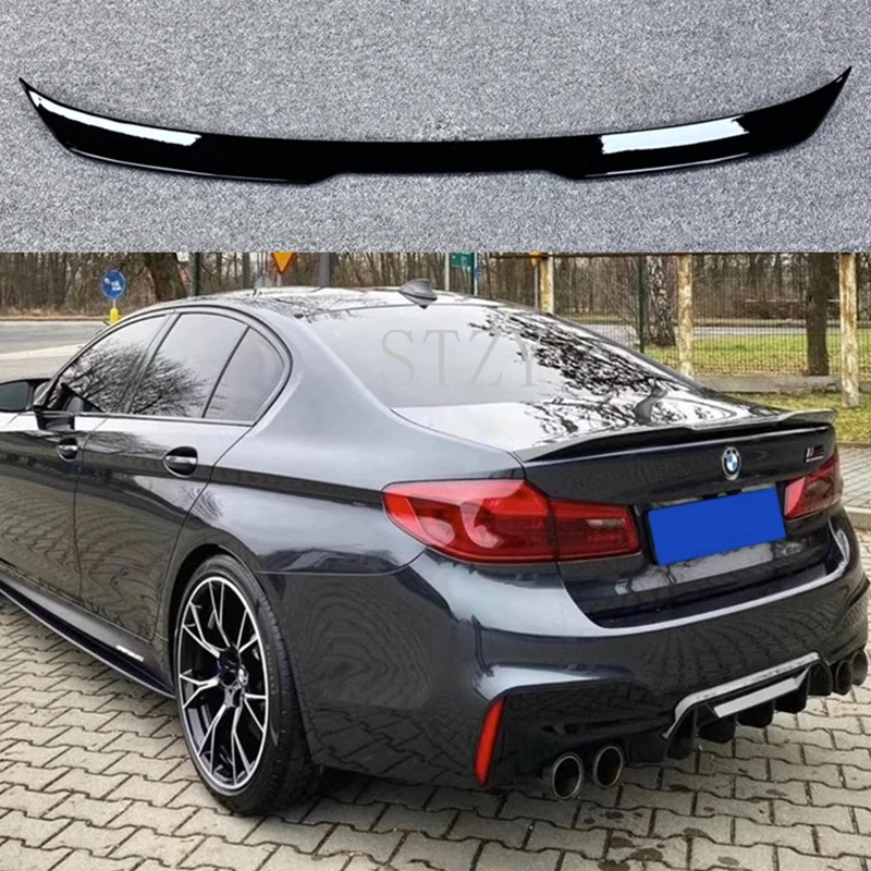 Фото Спойлер на багажник для BMW 5 серии G30 F90 M5 520i 530i 540i M550i M550d, задний спойлер, обвес, диффузор, тюнинг 2017-2023 №4