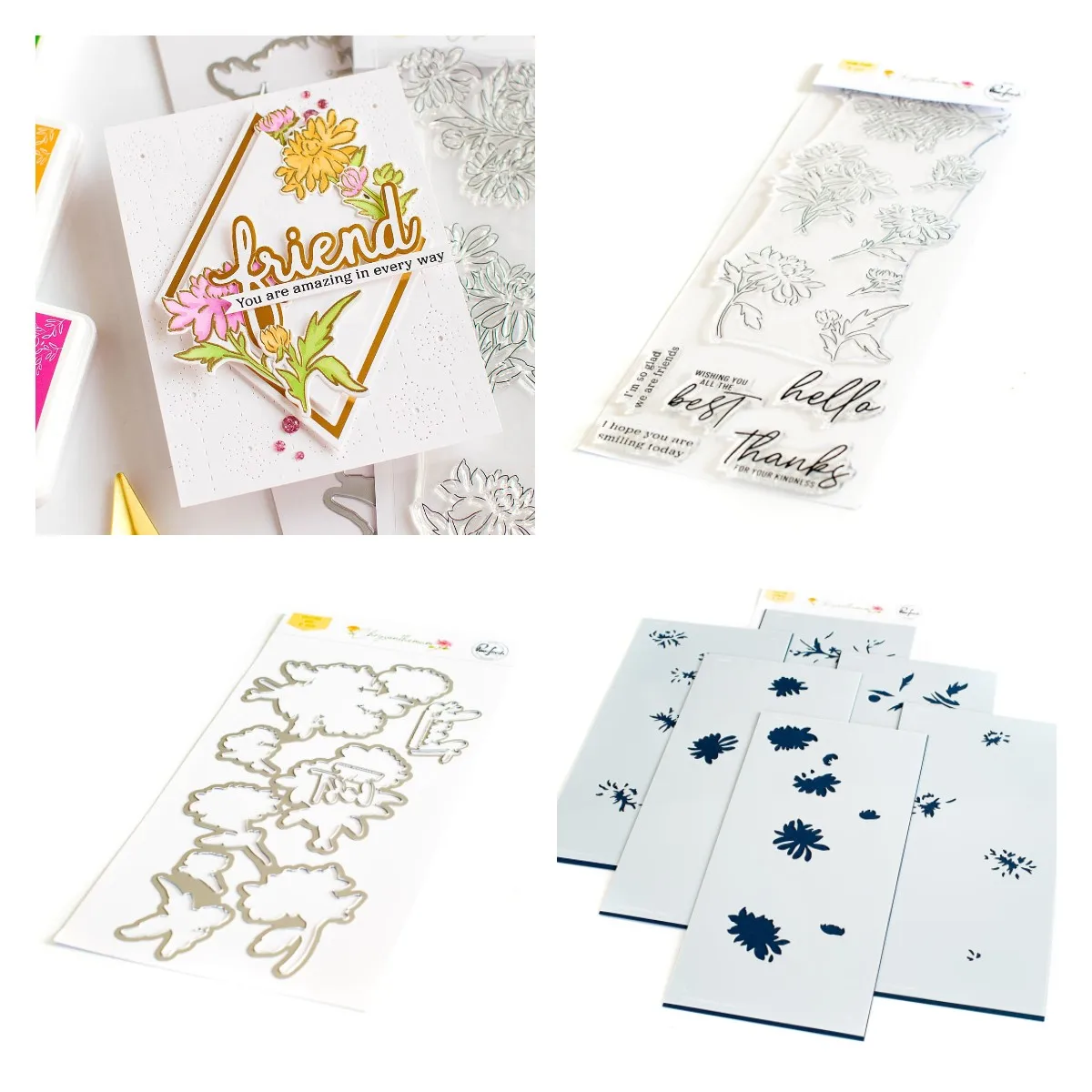 

Трафарет с красивыми хризантемами, Новое поступление 2023, формы «сделай сам» для скрапбукинга, изготовления бумаги, режущие изделия, шаблон ручной работы