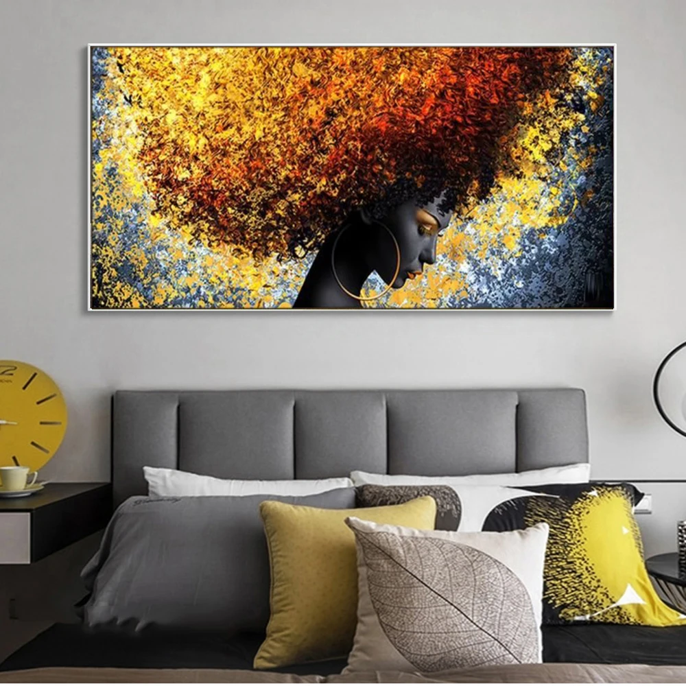 Абстрактная королева Африки портрет картины на холсте фигурки плакаты и принты