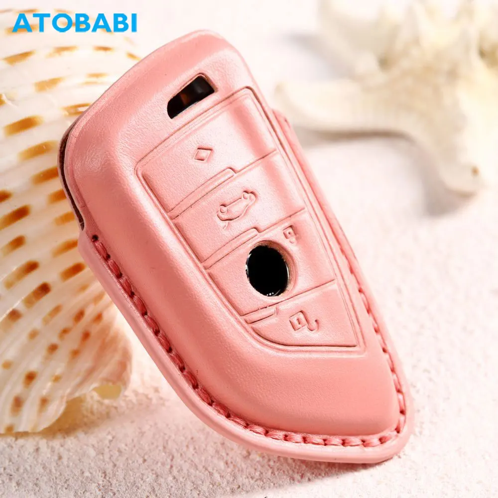 

Чехол для автомобильного ключа, из натуральной кожи, для BMW 3 5 7 Series F30 F35 F80 G30 F90 G31 G11 G12 X5 X6 F15 F85 F16 F86