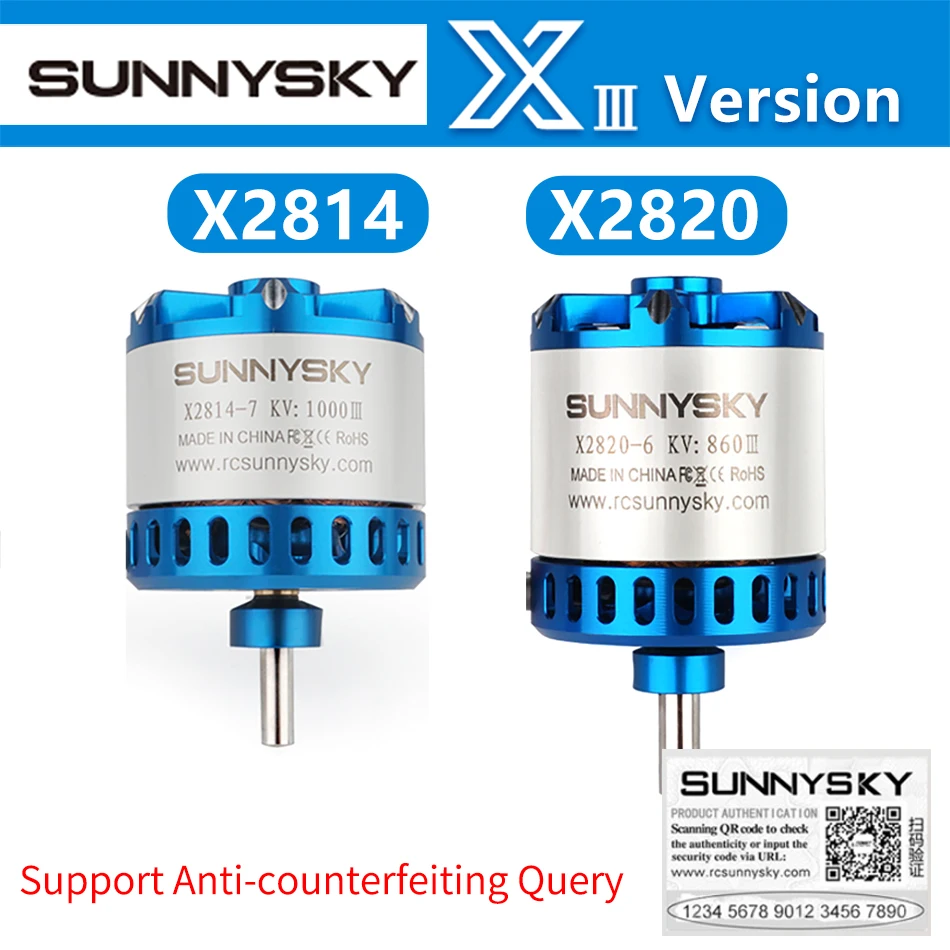 SUNNYSKY X2814-III RC бесщеточный двигатель 445KV 570KV 860KV 900KV 1200KV с оригинальной коробкой для