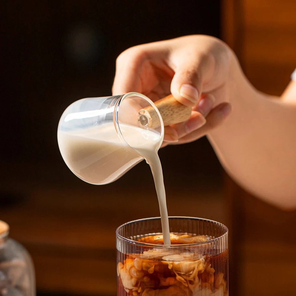 Кувшин для вина молока кофе чая 60 мл/110 мл стакан эспрессо деревянная ручка мерный