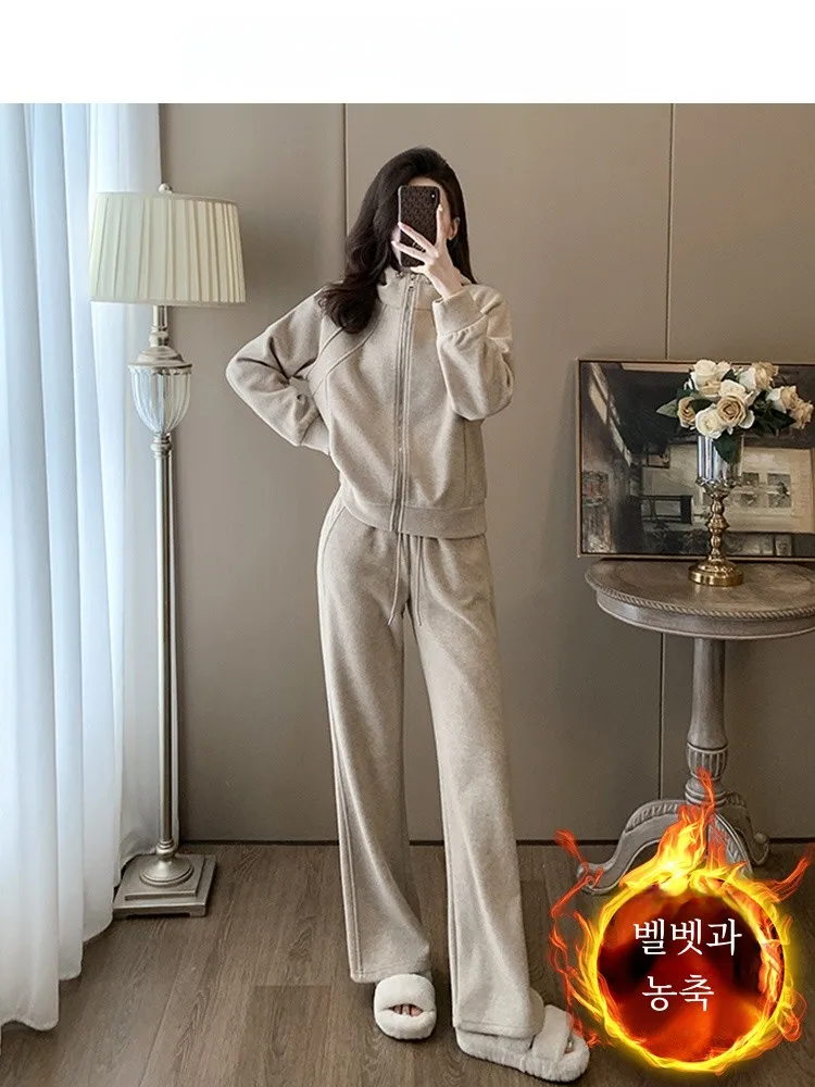 Популярный в этом году красивый комплект свитшотов для женщин новинка 2024 осень и