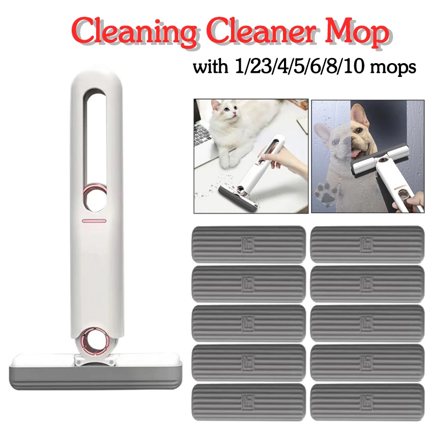 

Швабра для сухой и влажной уборки, портативная настольная Швабра для автомобиля, домашний Сжимаемый мини-прибор для чистки, швабра со стеклом для дома