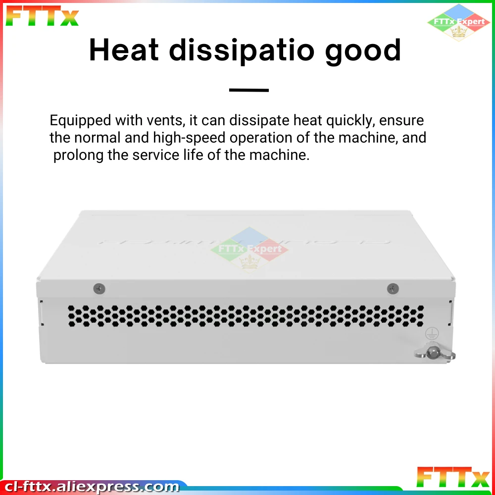 MikroTik CSS610-8G-2S+IN Eight 1G Ethernet ports and two SFP+ ports for 10G fiber connectivity Intelligent Managed Switch